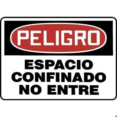 Accuform OSHA DANGER Safety Sign CONFINED SHMCSP230VP SHMCSP230VP